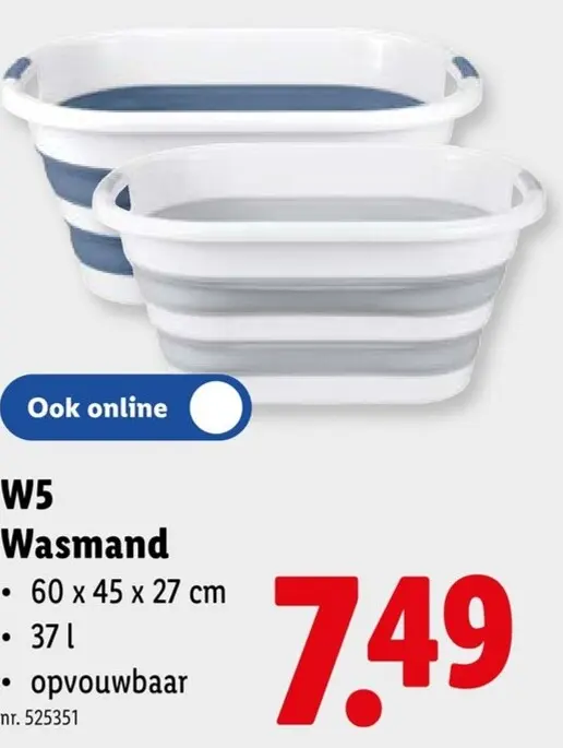 Promotie: Wasmand