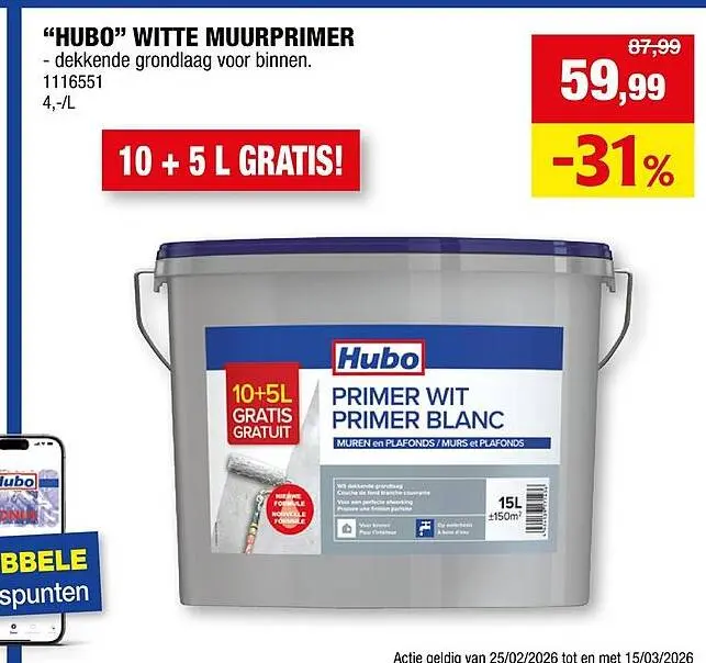 Promotie: Witte muurprimer