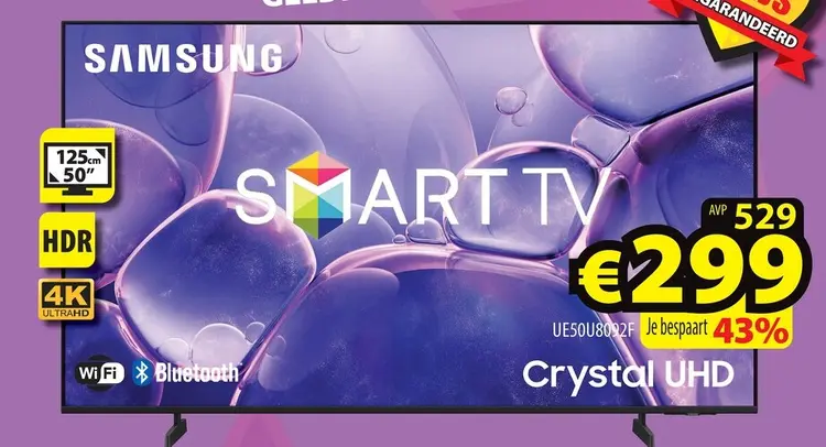 Promotie: Samsung Crystal UHD Smart TV UE50U8092F