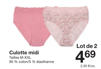 Offre: Culotte midi