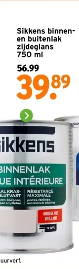 Aanbieding: Binnen- en buitenlak zijdeglans