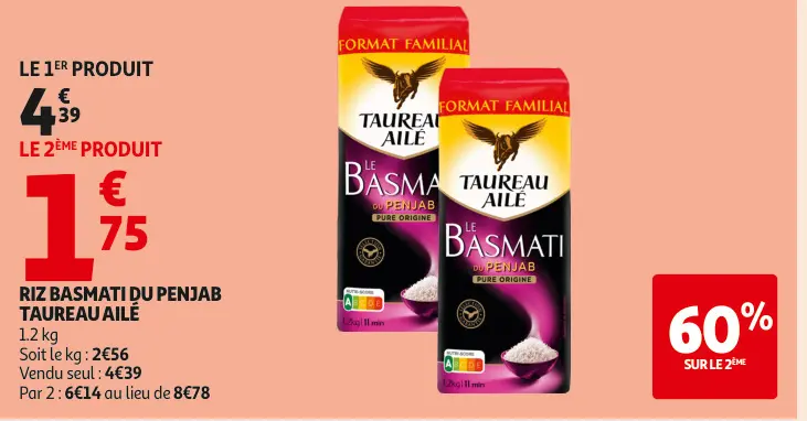 Promotie: Riz basmati du penjab