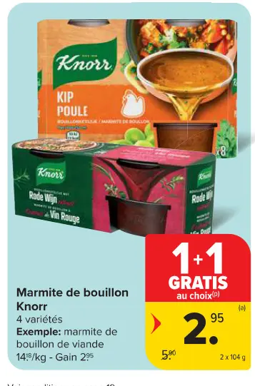 Offre: Marmite de bouillon