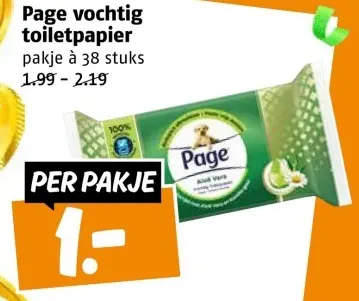 Aanbieding: Vochtig toiletpapier