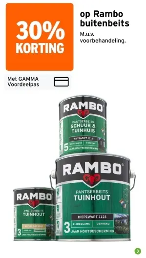 Aanbieding: Rambo buitenbeits