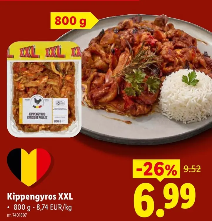Promotie: Kippengyros XXL
