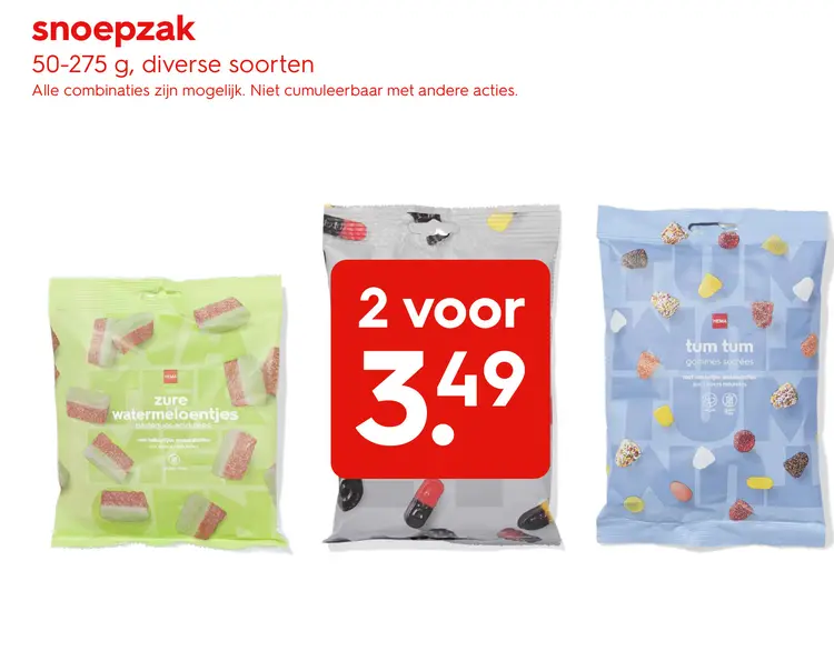 Promotie: Snoepzak