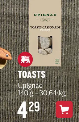 Offre: Toasts cassonade