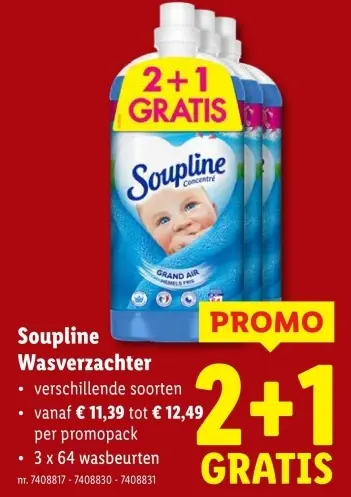 Promotie: Soupline Wasverzachter