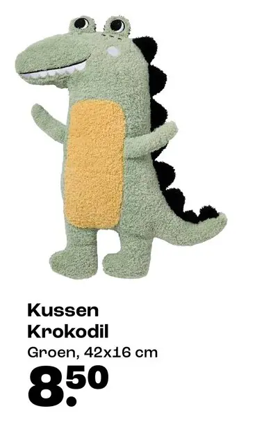 Aanbieding: Kussen Krokodil