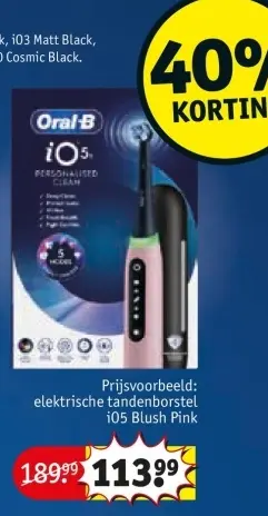 Aanbieding: Oral-B iO5 elektrische tandenborstel iO5 Blush Pink