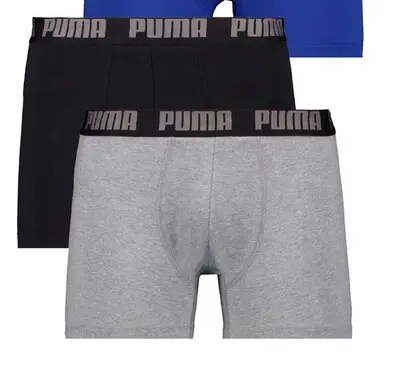Aanbieding: Puma Everyday Basic Boxer 2 pack zwart grijs