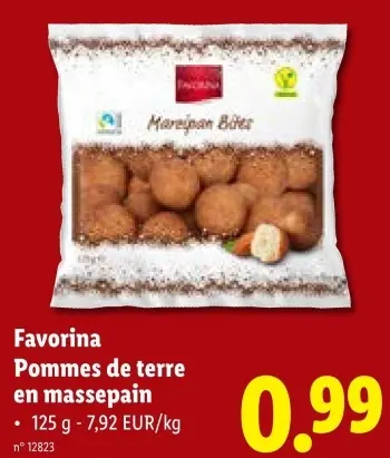 Offre: Pommes de terre en massepain