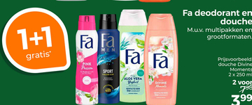 Aanbieding: Fa deodorant en douche 