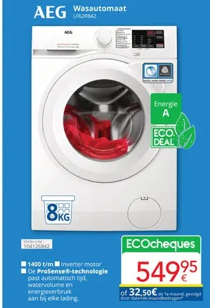 Promotie: Wasautomaat