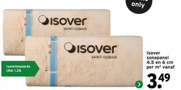 Aanbieding: Isover sonepanel 4,5 en 6 cm