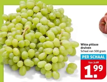 Aanbieding: Witte pitloze druiven