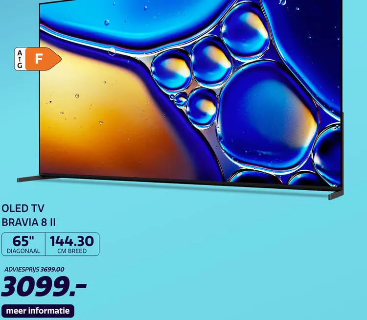 Aanbieding: Sony 65 BRAVIA 8 II  4K QD-OLED