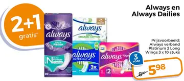 Aanbieding: Always en Always Dailies