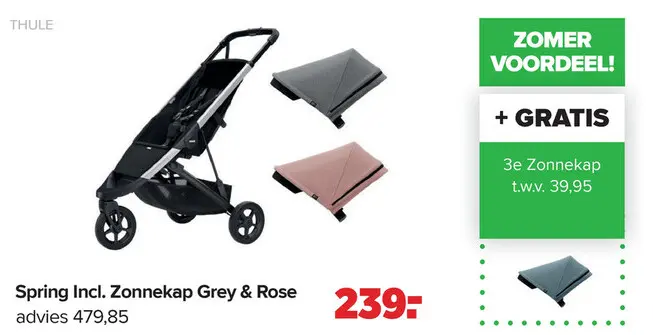 Aanbieding: Spring Incl. Zonnekap Grey & Rose
