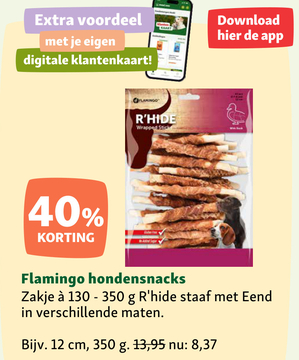 Aanbieding: Flamingo hondensnacks