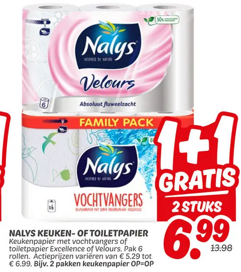 Aanbieding: Keuken- of Toiletpapier