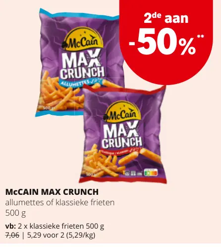Promotie: Max crunch