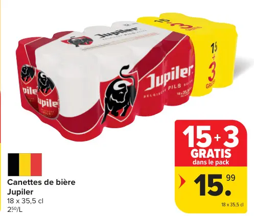 Offre: Canettes de bière