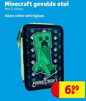 Aanbieding: Minecraft gevulde etui