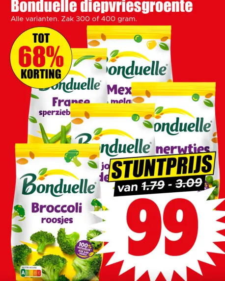 Aanbieding: Diepvriesgroente