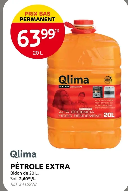 Offre: Pétrole extra