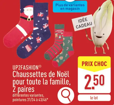 Offre: Chaussettes de Noël pour tout la famille