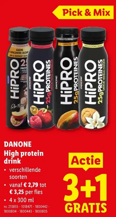 Promotie: High protein drink