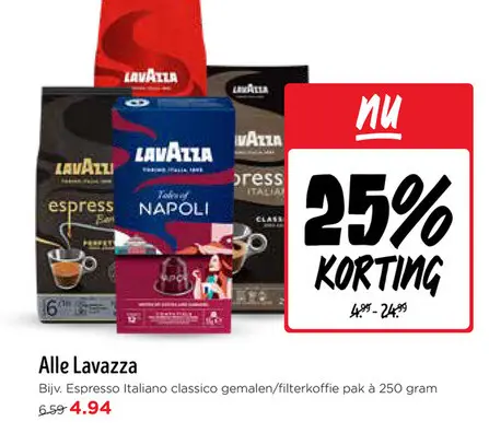 Aanbieding: Alle Lavazza