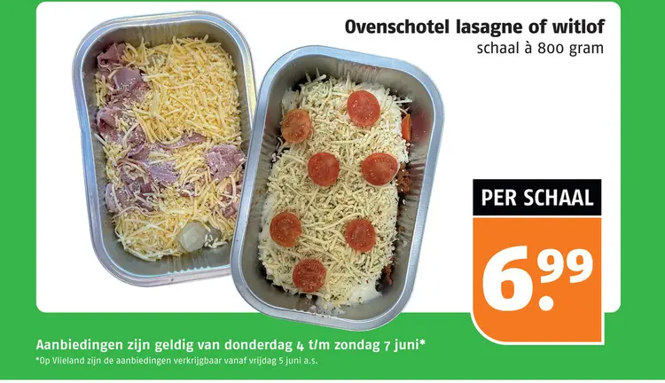 Aanbieding: Ovenschotel lasagne of witlof