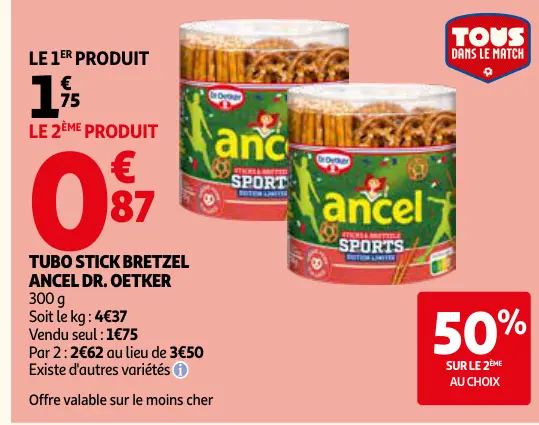 Promotie: Tubo stick bretzel