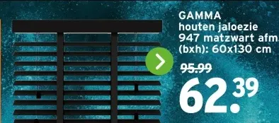 Aanbieding: houten jaloezie