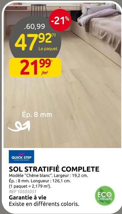 Offre: Sol stratifié complete