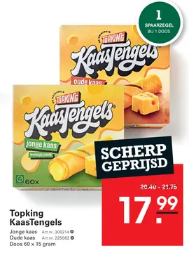 Aanbieding: Topking KaasTengels