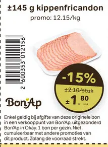 Promotie: kippenfricandon