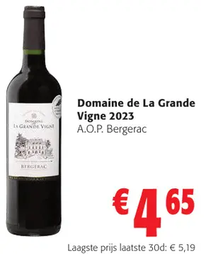 Aanbieding: Domaine de La Grande Vigne 2023 A.O.P. Berger