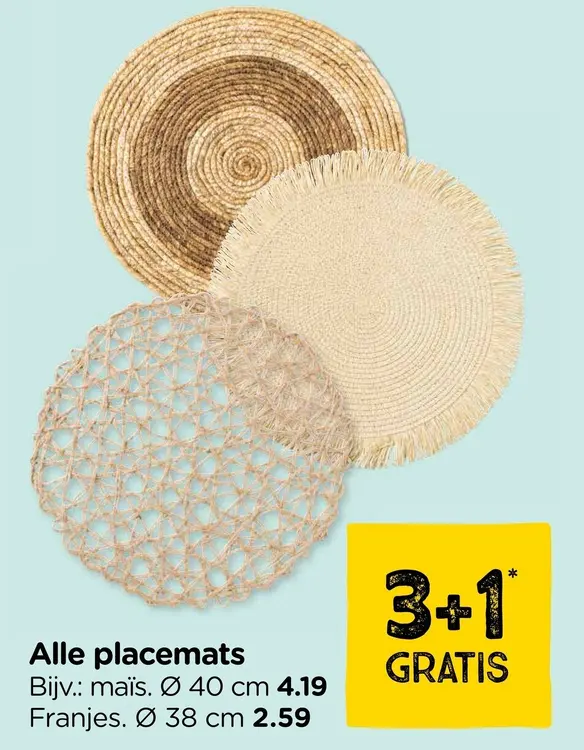 Aanbieding: Alle placemats