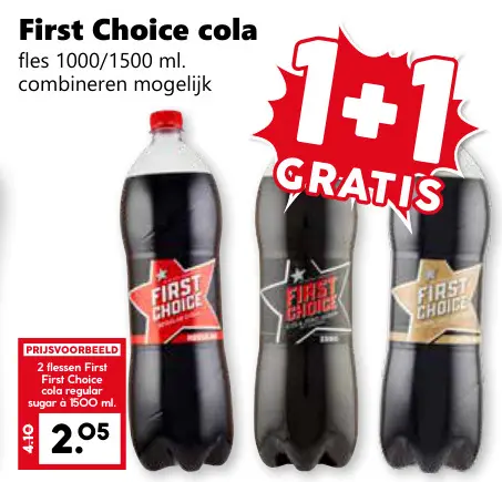 Aanbieding: First Choice cola