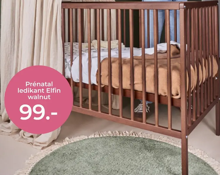 Aanbieding: Ledikant Elfin walnut