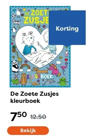 Aanbieding: De Zoete Zusjes kleurboek