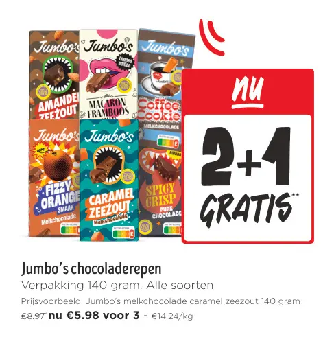 Promotie: chocoladerepen