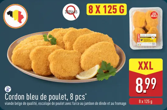 Offre: Cordon bleu de poulet