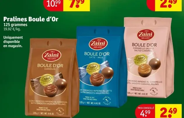 Offre: Pralines Boule d'Or
