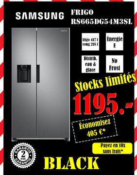 Offre: FRIGO RS665DG54M3SL BLACK