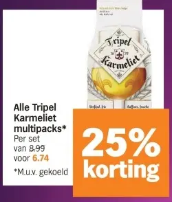 Aanbieding: Tripel Karmeliet multipacks